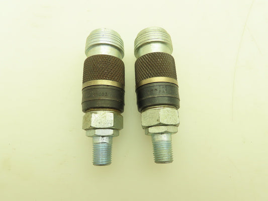 ARO 23203-012 Full Bore Pneumatic Quick Coupler 3/8" Body 1/4" NPT  -Lot of 2