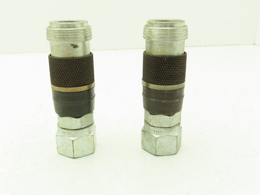 ARO 23204-005 Full Bore Pneumatic Quick Coupler 1/2" Body 3/4" FNPT  -Lot of 2