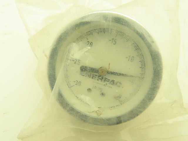 Enerpac Vacuum Pressure Gauge 2" Dial -30 to 0 In. Hg