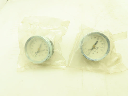 Enerpac Pneumatic Air Pressure Gauge 2" Dial 0-60 PSI   Lot of 2