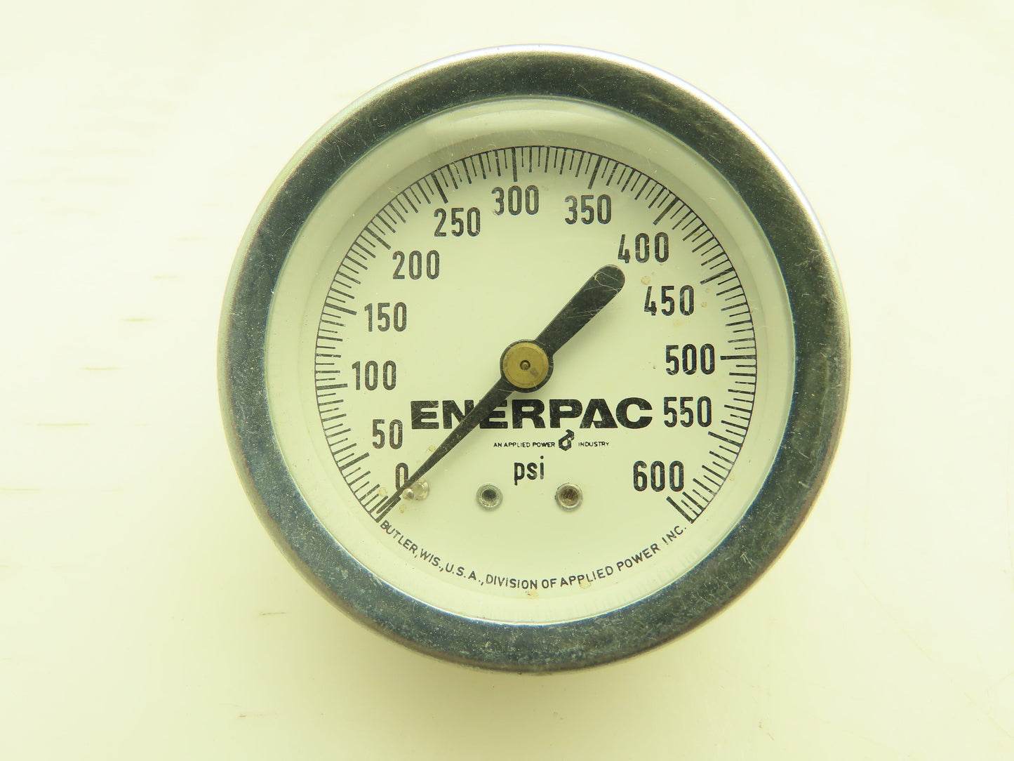 Enerpac Pneumatic Air Pressure Gauge 2" Dial 0-600 PSI   Lot of 2