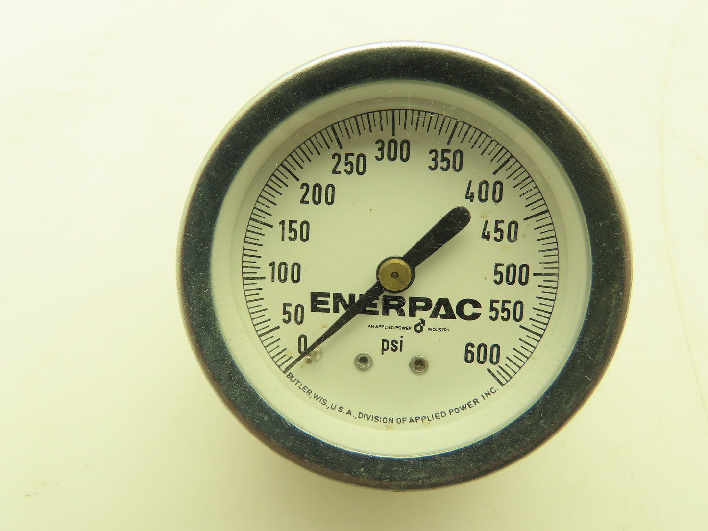 Enerpac Pneumatic Air Pressure Gauge 2" Dial 0-600 PSI   Lot of 2