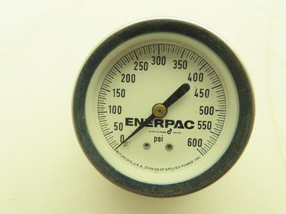 Enerpac Pneumatic Air Pressure Gauge 2" Dial 0-600 PSI   Lot of 2