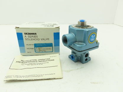 Honeywell Skinner A3LX31 Solenoid Valve 3-Way NC 120V 125 PSI 1/4" NPT -No Coil
