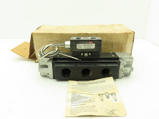 ARO 5540 2323 28 Pneumatic Solenoid Control Spool Valve 5/2 Pos 120V 1" NPT