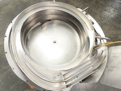 Haumiller Engineering 24" Stainless Vibratory Bowl Parts Feeder On A Stand 110v