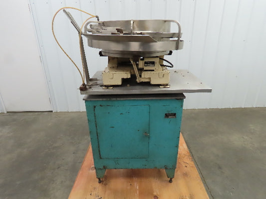 Haumiller Engineering 24" Stainless Vibratory Bowl Parts Feeder On A Stand 110v