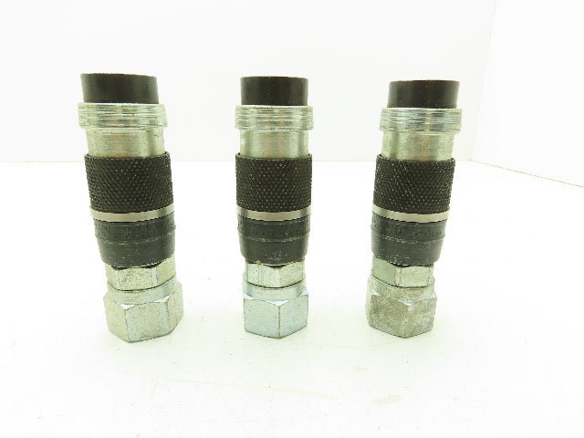 ARO 23204-005 Full Bore Pneumatic Quick Coupler 1/2" Body 3/4" FNPT   Lot of 3