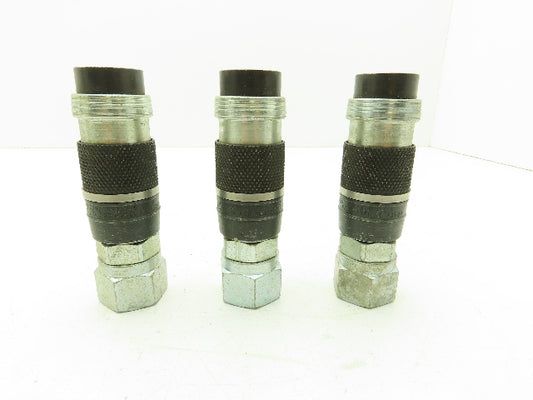 ARO 23204-005 Full Bore Pneumatic Quick Coupler 1/2" Body 3/4" FNPT   Lot of 3