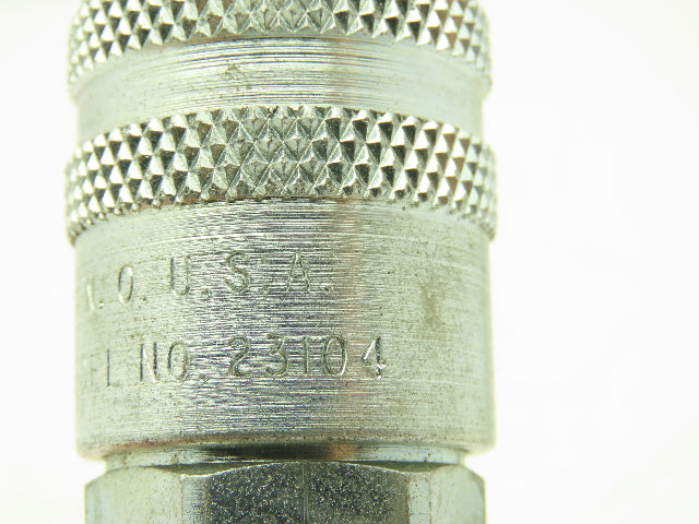 ARO 23104-24 Pneumatic Quick Coupler Socket 1/2" Body 3/8" Hose Barb  -Lot of 2