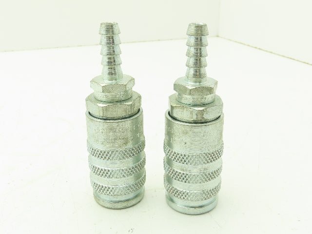 ARO 23104-24 Pneumatic Quick Coupler Socket 1/2" Body 3/8" Hose Barb  -Lot of 2