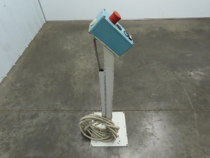 Telemecanique Pedestal Mounted Safety Control Operator Station 40" Height 3 Hole