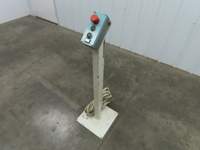 Telemecanique Pedestal Mounted Safety Control Operator Station 40" Height 3 Hole