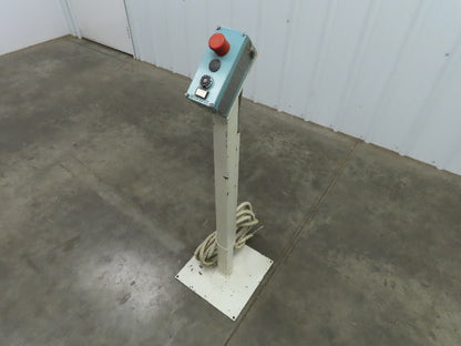 Telemecanique Pedestal Mounted Safety Control Operator Station 40" Height 3 Hole