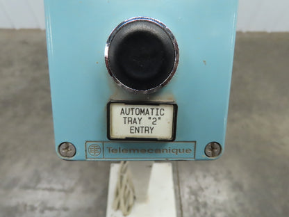Telemecanique Pedestal Mounted Safety Control Operator Station 40" Height 3 Hole