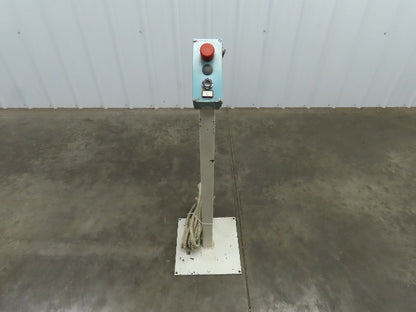 Telemecanique Pedestal Mounted Safety Control Operator Station 40" Height 3 Hole