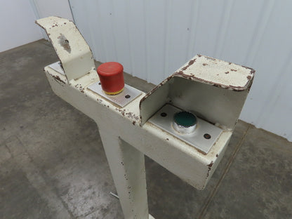 Telemecanique Pedestal Mounted Safety Control Operator Station 40" Height 3 Hole