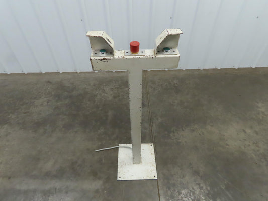 Telemecanique Pedestal Mounted Safety Control Operator Station 40" Height 3 Hole