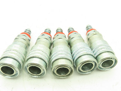 ARO 23103-028 Pneumatic Quick Coupler Socket 3/8" Body 3/8" Hose Barb  -Lot of 5
