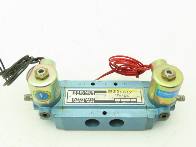 Honeywell Skinner S3RRCGLX Pneumatic Directional Solenoid Valve 5/2 Pos 120V