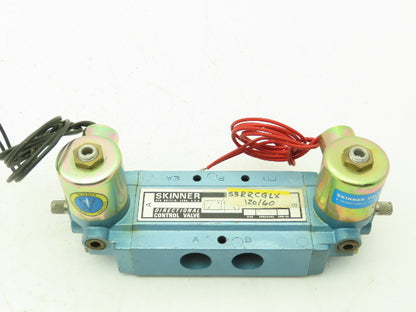 Honeywell Skinner S3RRCGLX Pneumatic Directional Solenoid Valve 5/2 Pos 120V