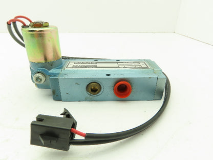 Skinner S3R0046 Pneumatic Directional Control Solenoid Valve 5/2 Pos 12VDC 3/8"