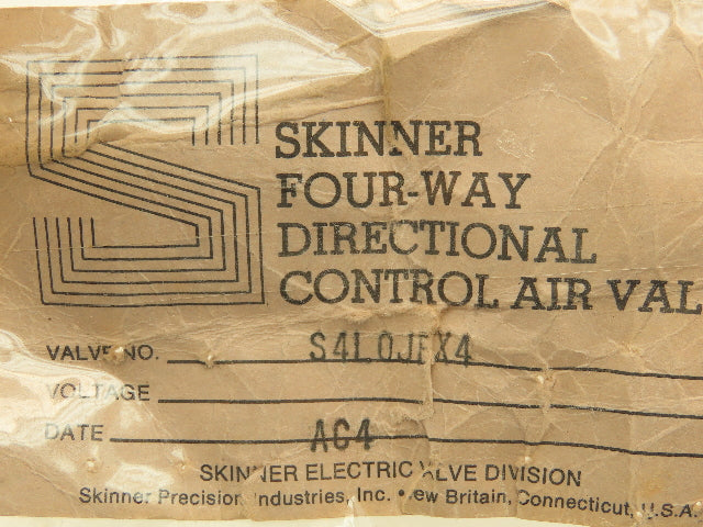 Skinner S4L0JFX4 Pneumatic Directional Control Hand Lever Valve 5/3 Pos 150 PSI