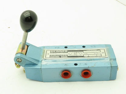 Skinner S3L0ACX2 Pneumatic Directional Control Hand Lever Valve 5/2 Pos 150 PSI