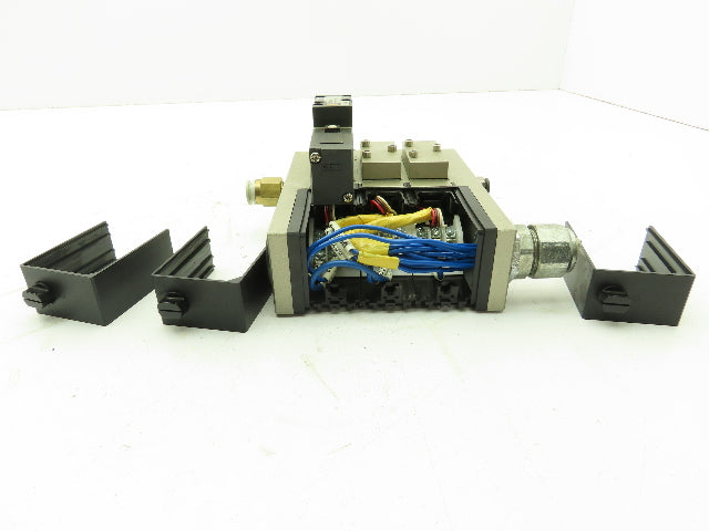 SMC VFR2100-5FZ Pneumatic Air Directional Control Spool Valve Manifold 24VDC