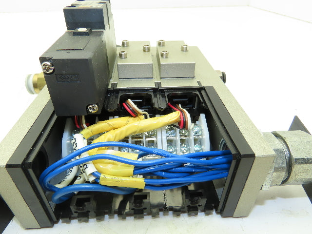 SMC VFR2100-5FZ Pneumatic Air Directional Control Spool Valve Manifold 24VDC