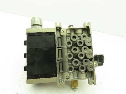 SMC VFR2100-5FZ Pneumatic Air Directional Control Spool Valve Manifold 24VDC