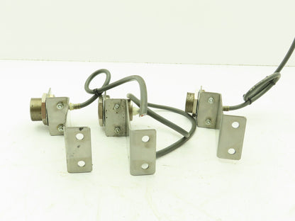 Omron E2E-X10D1-N Inductive Proximity Sensor Switch SS Bracket Lot of 3