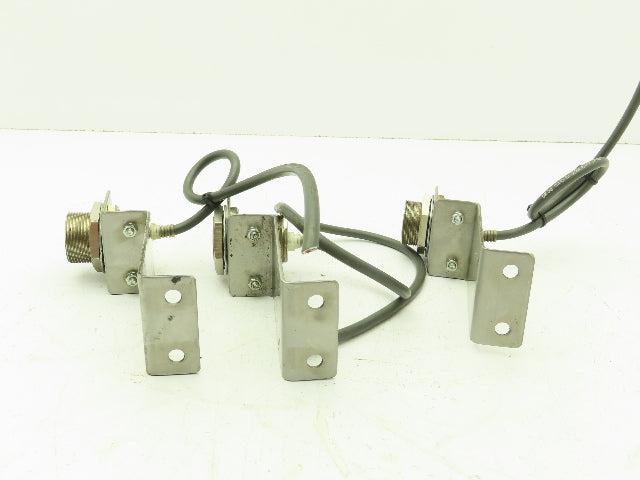Omron E2E-X10D1-N Inductive Proximity Sensor Switch SS Bracket Lot of 3