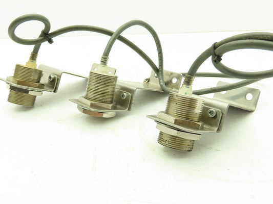 Omron E2E-X10D1-N Inductive Proximity Sensor Switch SS Bracket Lot of 3