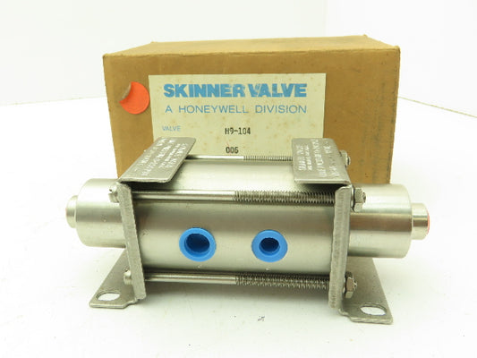 Honeywell Skinner H9-104 Stainless Pneumatic Pilot Valve 5/2 Pos 200 PSI 1/4"NPT