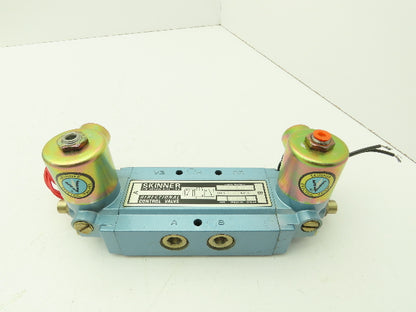 Skinner S3SSJGLX Pneumatic Directional Control Solenoid Valve 5/3 Pos 120V