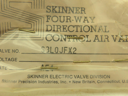 Skinner S3L0JFX2 Pneumatic Directional Hand Lever Valve 5/3 Pos Spring Return