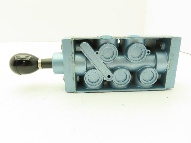 Honeywell Skinner S3B0BCX2 Pneumatic Directional Hand Lever Valve 5/2 Pos 1/4"