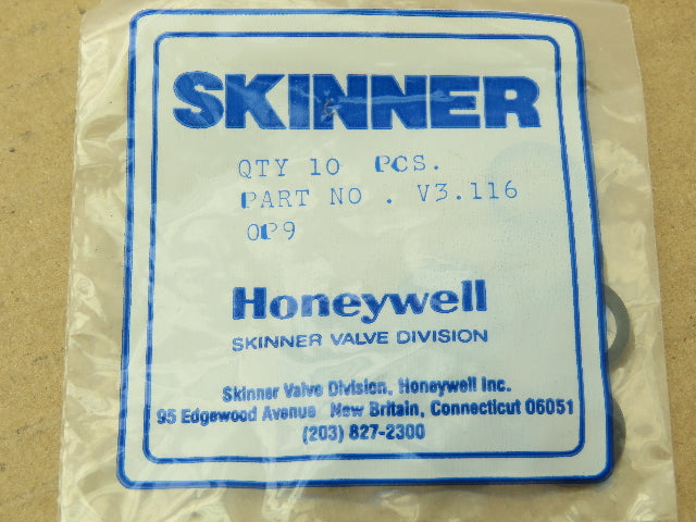 Honeywell Skinner V3.116 Air Valve O-Ring Seal Kit  10mm ID   -Lot of 50pcs