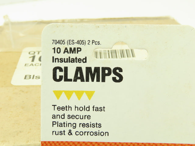 Calterm ES-405 Insulated Battery Clamps 10 Amp Clips  Box of 10 Packs