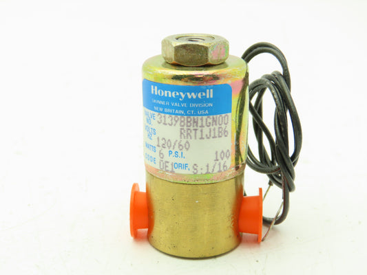Honeywell Skinner 3139BBN1GN00 Solenoid Valve 3-Way NO 120V 100 PSI 1/8" NPT