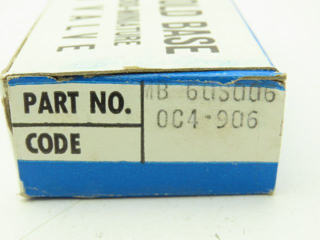 Honeywell Skinner MB60S006 Solenoid Valve Manifold 3-Way 1/8" Port Lot of 4