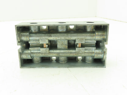 Honeywell Skinner MB60S006 Solenoid Valve Manifold 3-Way 1/8" Port Lot of 4