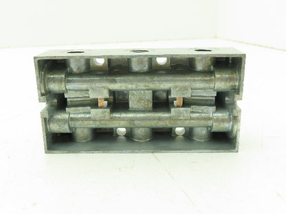 Honeywell Skinner MB60S006 Solenoid Valve Manifold 3-Way 1/8" Port Lot of 4