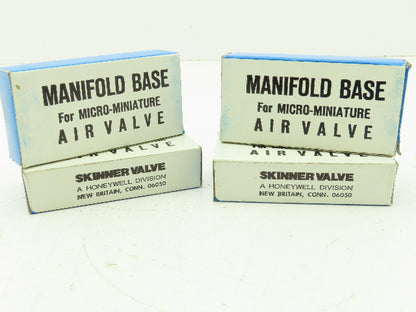 Honeywell Skinner MB60S006 Solenoid Valve Manifold 3-Way 1/8" Port Lot of 4