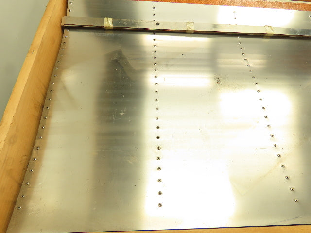 Machine Way Cover Riveted Apron Sheet Metal Stainless Steel 58x24" Lot of 7