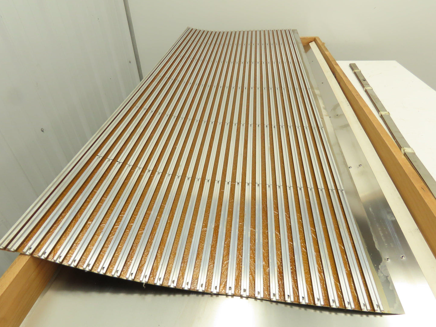 Machine Way Cover Riveted Apron Sheet Metal Stainless Steel 58x24" Lot of 7