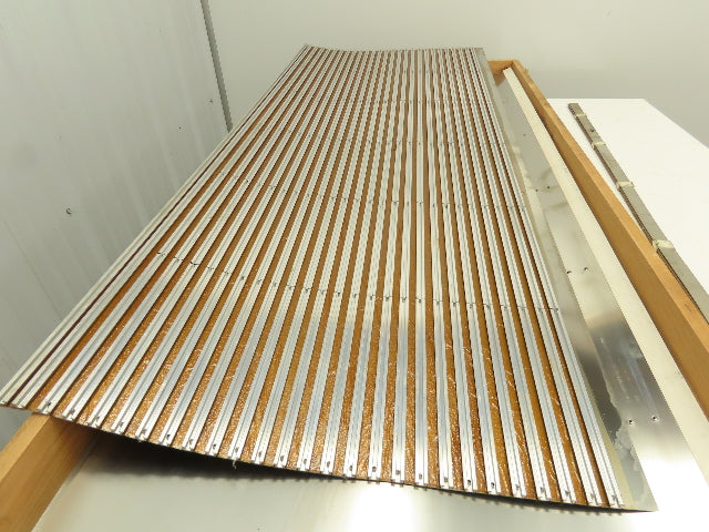 Machine Way Cover Riveted Apron Sheet Metal Stainless Steel 58x24" Lot of 7