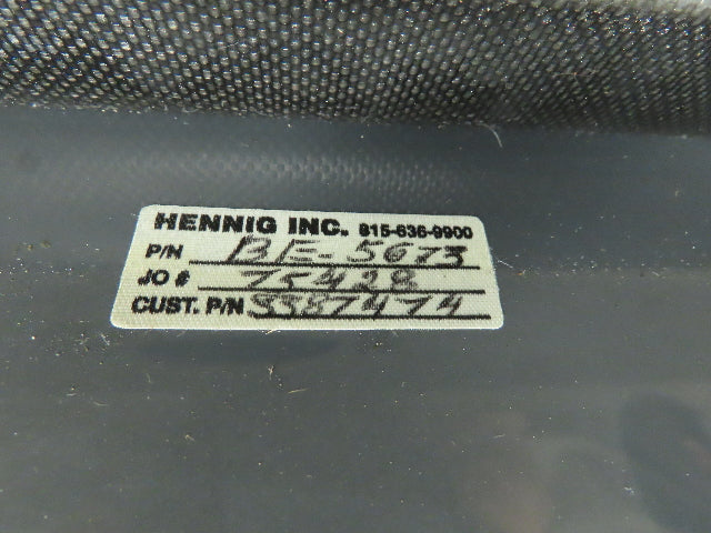 Hennig BE56-73 Accordion Style Bellows Machine Way Cover 60x72" Stainless Y Axis