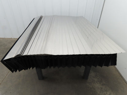 Hennig BE56-73 Accordion Style Bellows Machine Way Cover 60x72" Stainless Y Axis